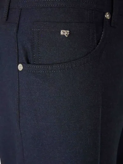 Marco Pescarolo Straight Dress Trousers In Blue