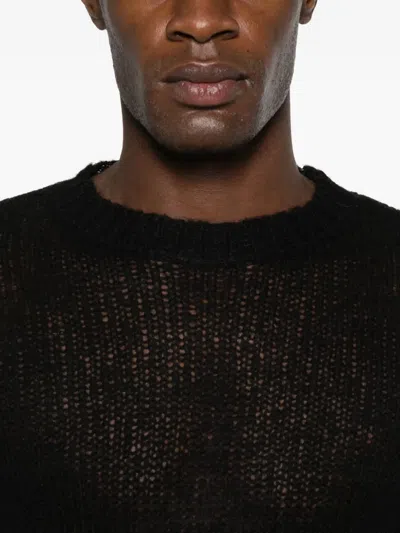 Heliot Emil Knitted Sweater In Black