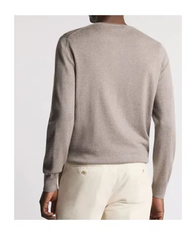 Fay Round-neck Pullover In Wool In Multi