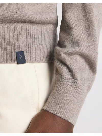 Fay Round-neck Pullover In Wool In Multi