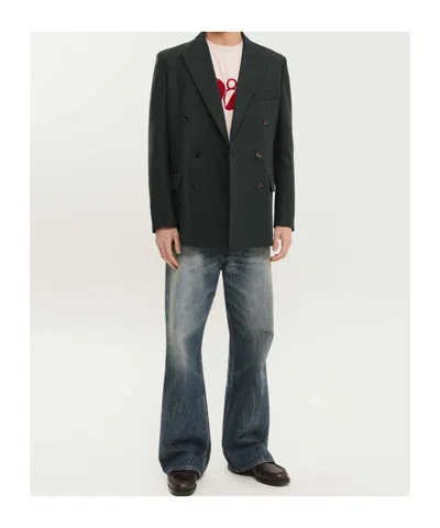 1989 Studio Double-breasted Blazer In Green