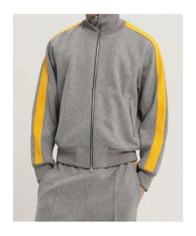 1989 Studio Side Stripe High Collar Ribbed Cuffs In Gray