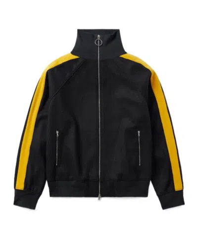 1989 Studio Jacket High Collar Side Stripes In Black