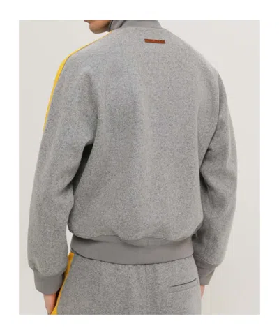 1989 Studio Side Stripe High Collar Ribbed Cuffs In Gray