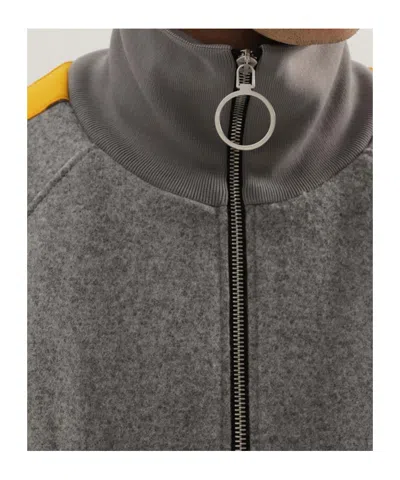 1989 Studio Side Stripe High Collar Ribbed Cuffs In Gray