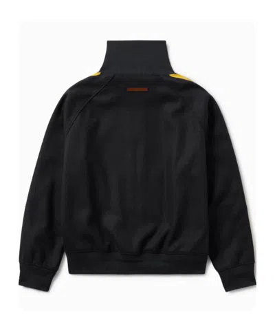 1989 Studio Jacket High Collar Side Stripes In Black