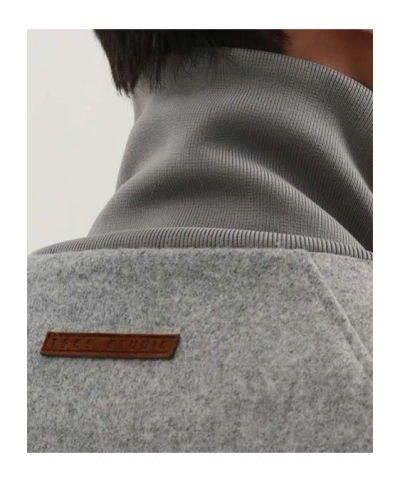 1989 Studio Side Stripe High Collar Ribbed Cuffs In Gray