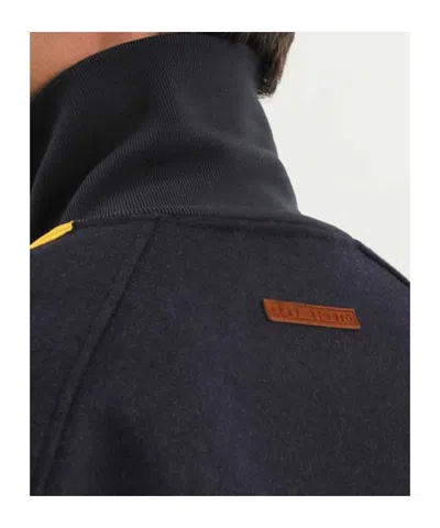 1989 Studio Jacket High Collar Side Stripes In Black