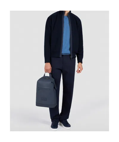 Paul & Shark Zip-up Wool Cardigan In Black