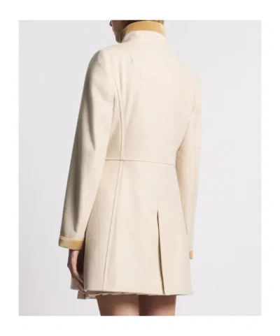 Fay Virginia Coat With Defined Waist In Neutral