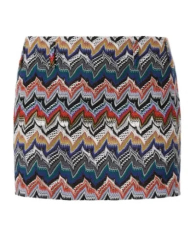 Missoni Mini Skirt With Snake Pattern In Multi