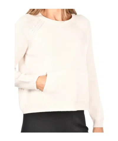 Gran Sasso Textured-knit Crew-neck Sweater In White