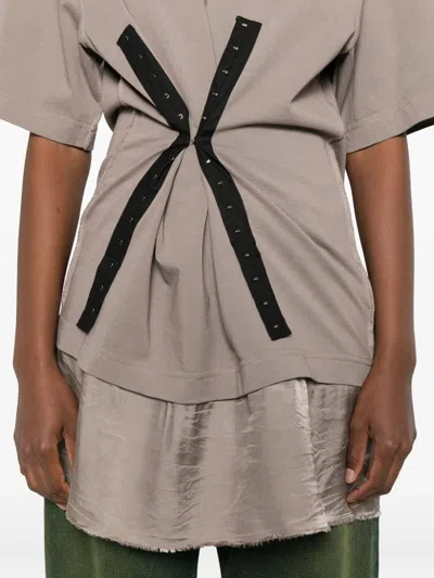 Federico Cina Dress Corset T-shirt Clothing In Brown