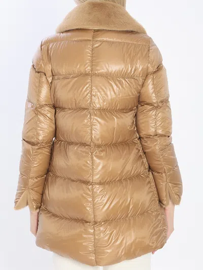 Herno Padded Zip-up Down Jacket In Neutral