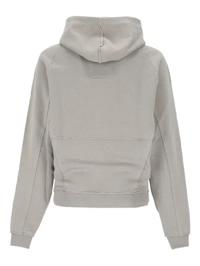 Peuterey Refined Neutral Sweater With Ribbed Details In Gray