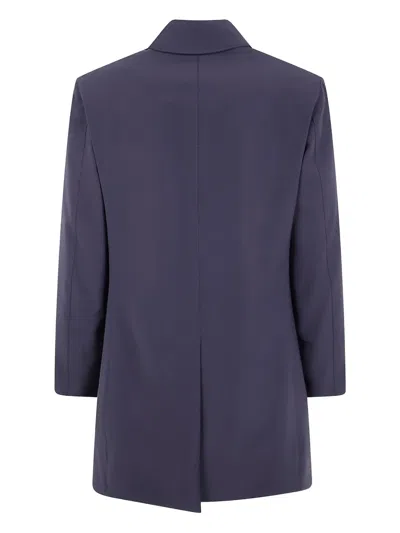 Aspesi Single Breasted Casual Jacket In Blue