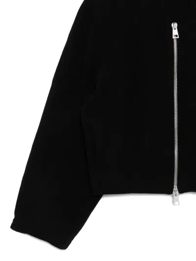 Andrea Ya'aqov Cashmere Bomber Jacket In Black