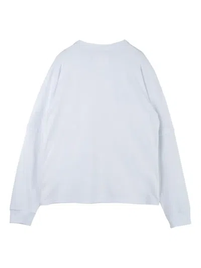 Sacai Xcarhartt Wip Pocket-chest Long-sleeve T-shirt In Blue