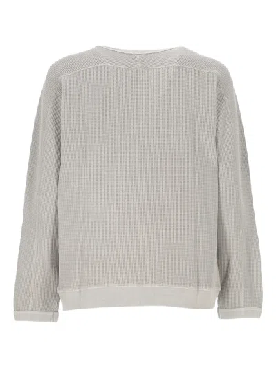 Gramicci Waffle Knit Sweatshirt In Gray