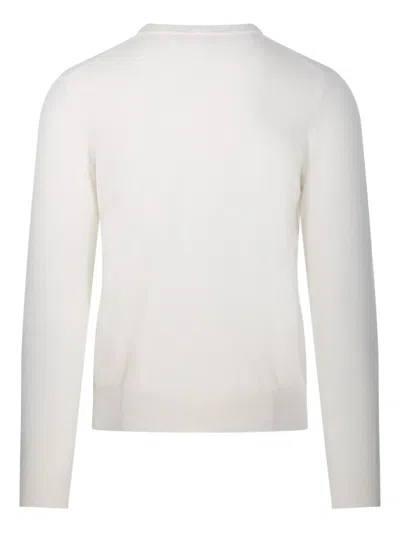 Cashmere Company Crew-neck Sweater In White