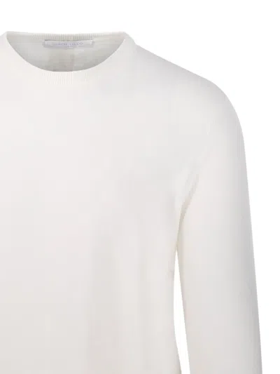 Cashmere Company Crew-neck Sweater In White
