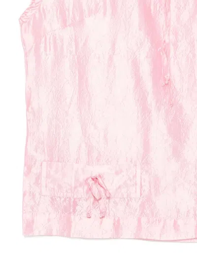 Gimaguas Twiggy Ribbon-detail Top In Pink