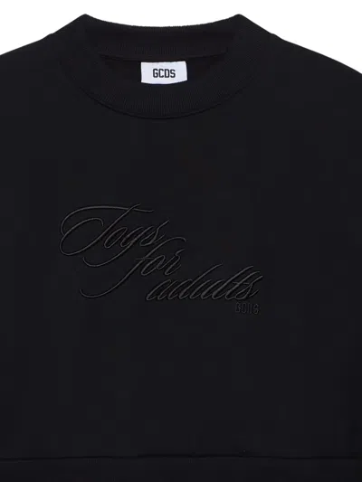 Gcds Besticktes Sweatshirt In Black