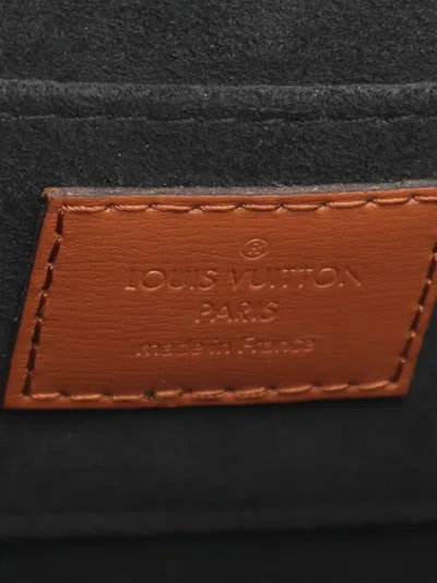 Pre-owned Louis Vuitton 2021-2025 Monogram Reverse Mini Dauphine Satchel In Brown