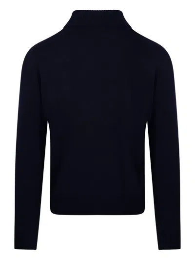 Cashmere Company Roll-neck Sweater In Blue