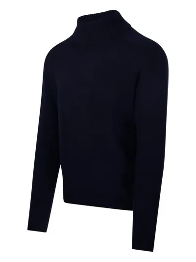 Cashmere Company Roll-neck Sweater In Blue