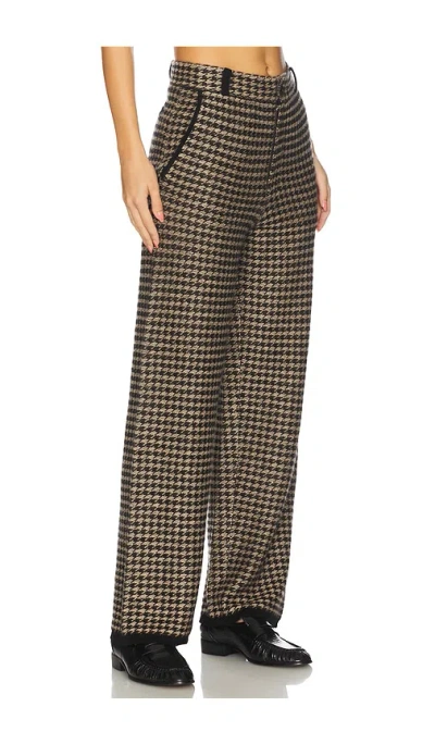 Guest In Residence Houndstooth Tailored Trouser In Gray