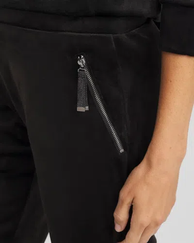 Chico's Scuba Velour Tapered Ankle Pants In Black In Black
