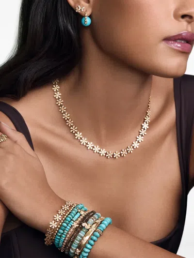 Sydney Evan 14k Yellow Gold Flower Necklace In Gold