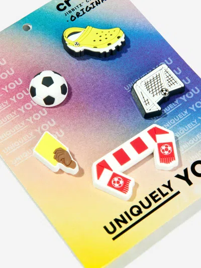 Crocs Boys Soccer Team Jibbitz™ 5 Pack In Brown