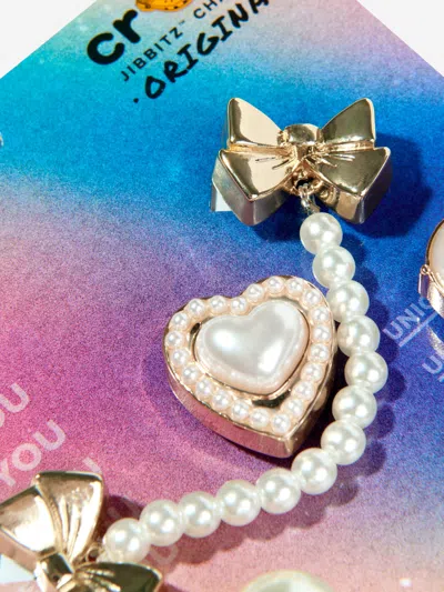 Crocs Girls Pearly Jibbitz™ 5 Pack In Gold