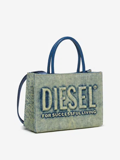 Diesel Dsl 3d Mini Bag In Blue