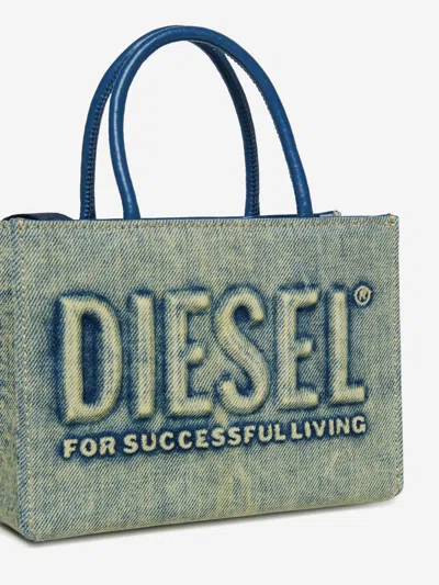Diesel Dsl 3d Mini Bag In Blue