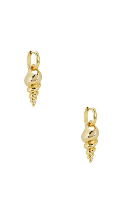 Roxanne Assoulin Conch Earrings In Gold