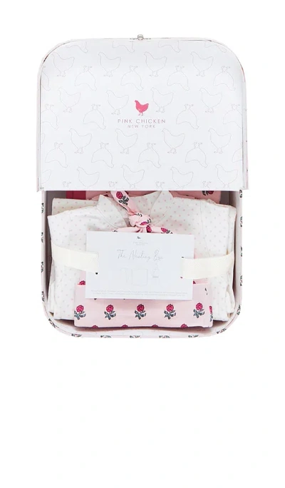 Pink Chicken Å¸¦å›žå®¶å¥—è£… Â€“ Light Pink Tiny Flower Block Print. Å°ºç � Nb (also Â€“ 0-3m, 3-6m). In Pink