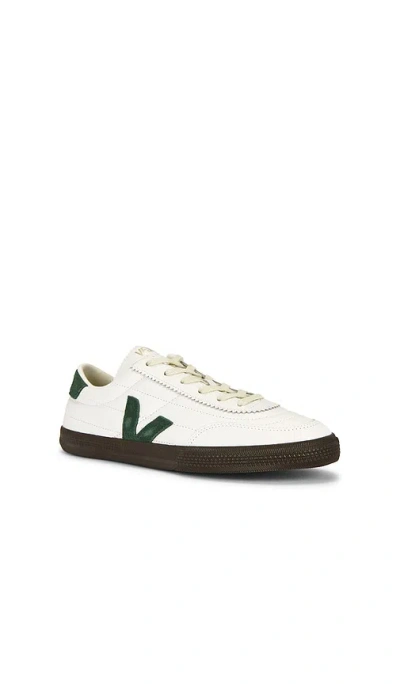 Veja Multicolour Leather Suede Sneaker In White