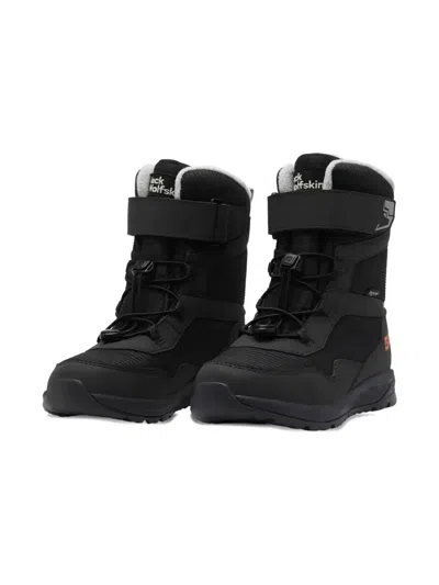 Jack Wolfskin Touch-strap Drawstring Boots In Black