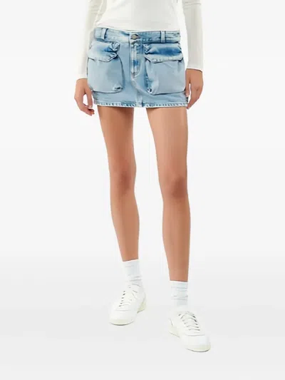 Icon Denim Gio Mini Skirt In Blue