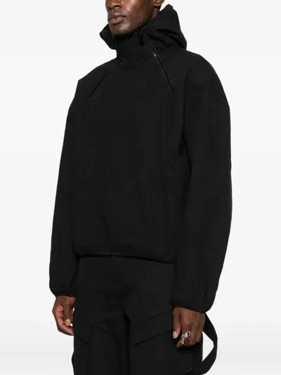 Heliot Emil Interlucent Reversible Windbreaker In Black