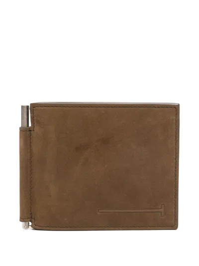 Tom Ford Leather Wallet In Brown