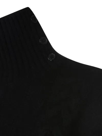 Not Shy Cable-knit Sweater In Black