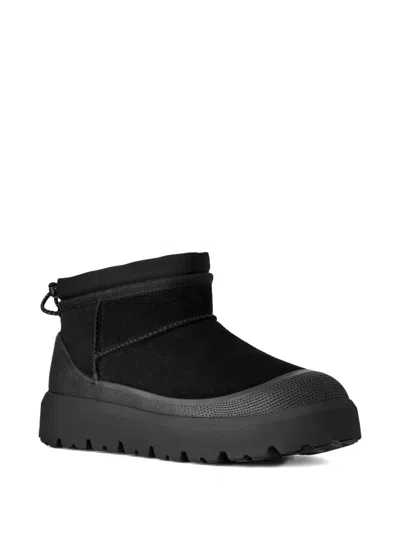 Ugg Suede Classic Ultra Mini Weather Hybrid Ankle Boots In Black