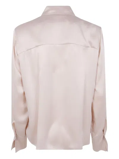 Blugirl Buttoned Long-sleeved Shirt In Brown