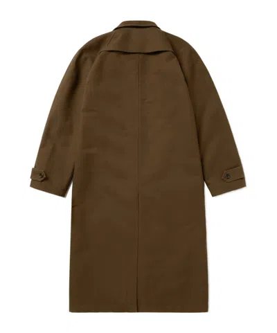 1989 Studio Mackintosh Coat With Back Yoke And Collar In Brown