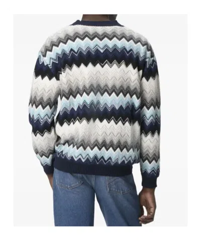 Missoni Cardigan Aus Wolle Und Baumwolle Mit Zickzackmuster In Multi