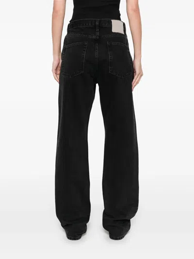 Aya Muse Waistband Denim Trousers In Black